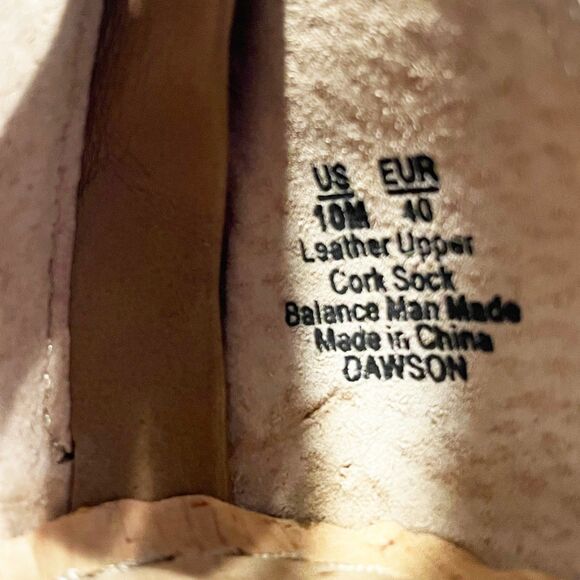 Sam Edelman Tan Gladiator Sandals Back Zip Low Cork Wedge Heel Women's 10 - Picture 9 of 9